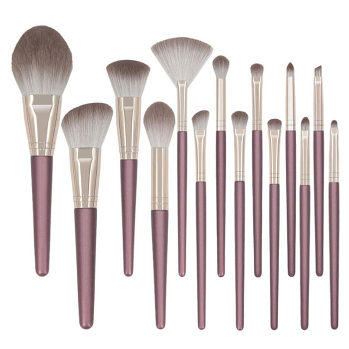 ECVV 14Pcs Premium Synthetic Makeup Brush Set - Foundation, Concealer, Eyeshadow, & Blush Makeup Brushes for Women Girls