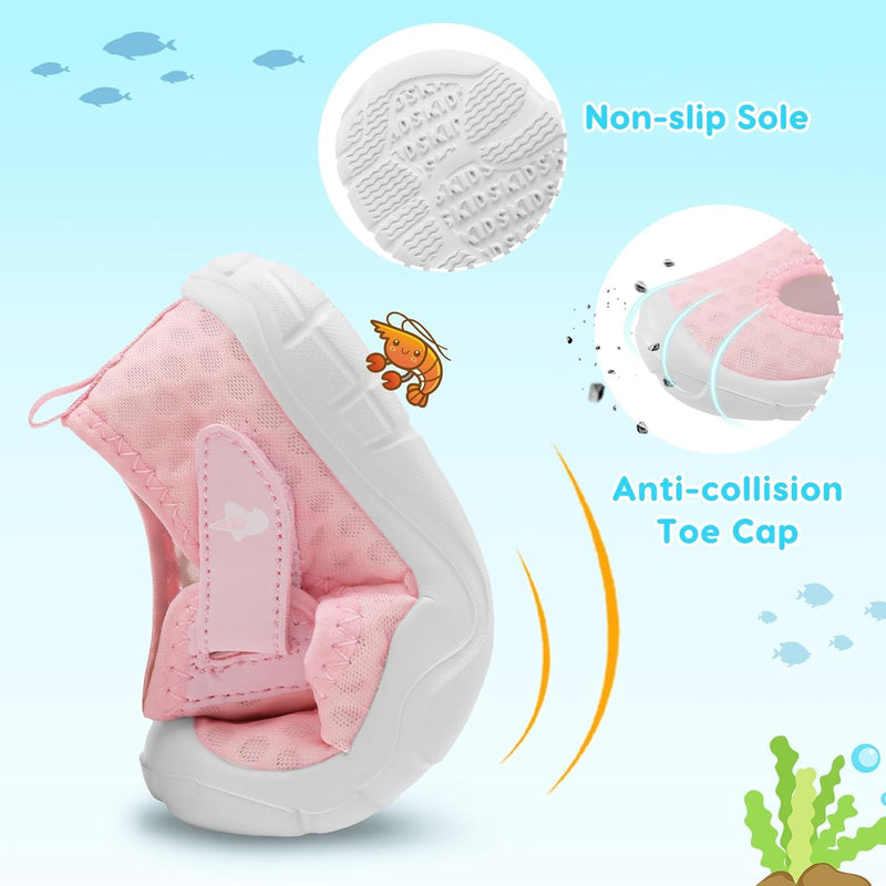 L-RUN Toddler Shoes Boys Girls Wide Toe Box Barefoot Walking Shoes Kid Lightweight Breathable Sneakers