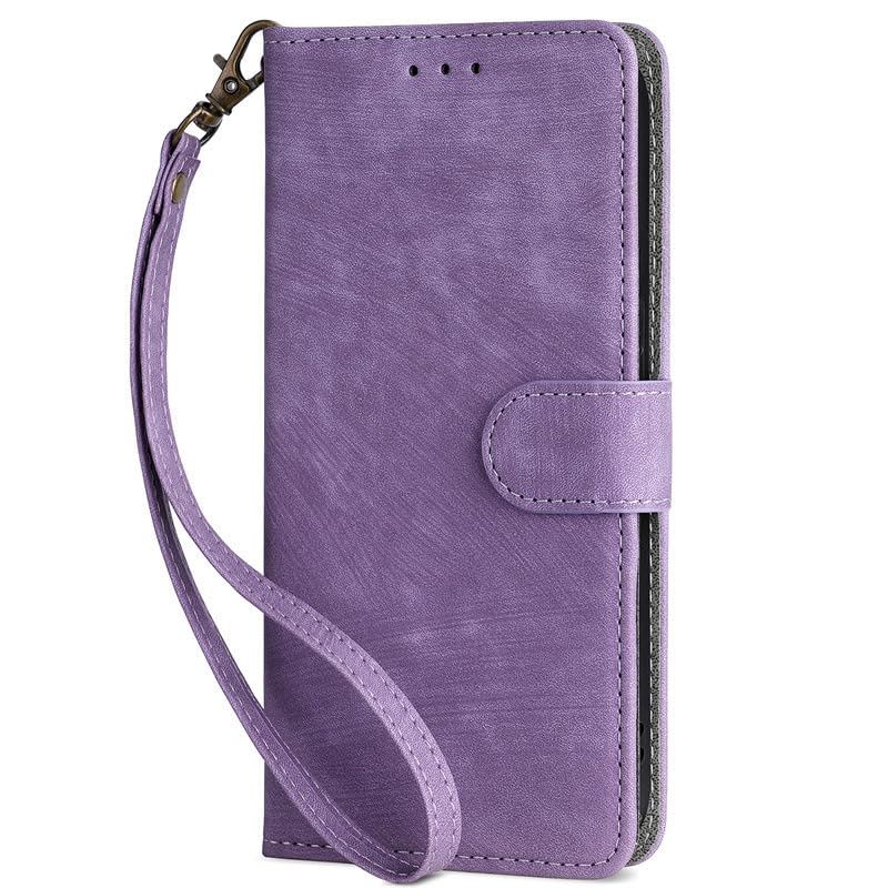 Case for Honor X9c??omes with a mobile phone lanyard, a flip leather phone case that can be folded into a phone holder, FRID anti-theft brush, and a portable storage card bag??onor X9C cover (Purple)