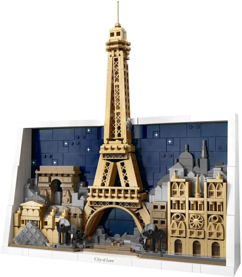 Architecture Paris City of Love - DIY Miniature Model Kit for Adults - Home Decor 3D Wall Art w/Iconic Parisian Landmarks Incl. Eiffel Tower - Gift Idea - 21064 – image 4