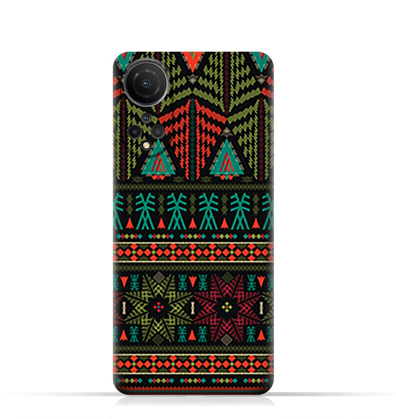 AMC Design TPU Mobile Case Cover for Honor X7 with Ethnic Grunge Neon Pattern
