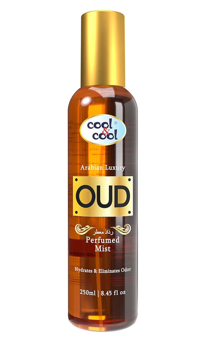 Cool & Cool Oud Perfumed Body Mist | Hydrates & Freshens your body, Scent of Arabian Luxury, 250ml