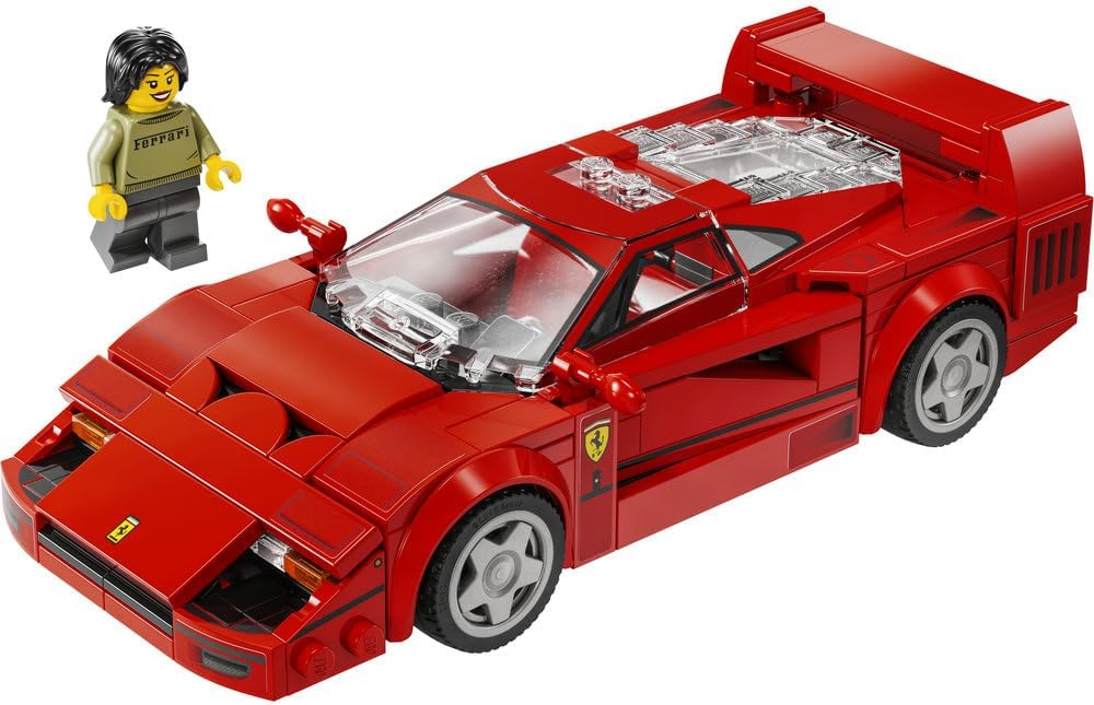 Speed Champions Ferrari F40 Supercar Buildable Vehicle, Toy Model Car for 9 Plus Year Old Boys and Girls, with Driver Minifigure, Kids' Bedroom Decoration, Gift Idea 76934 – image 9