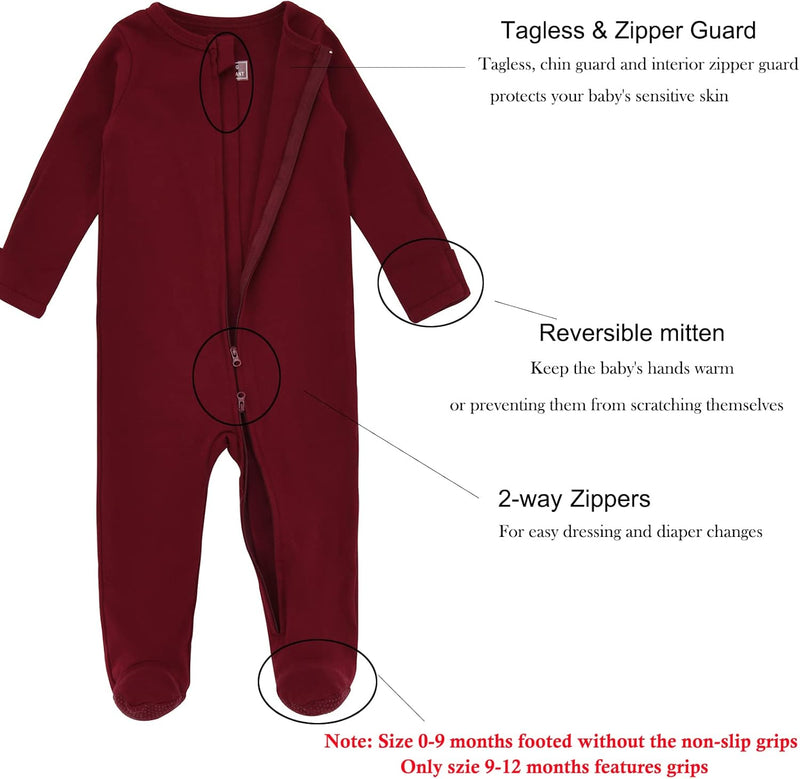 Aablexema Unisex Baby Baby Footie Pjs baby footie pjs