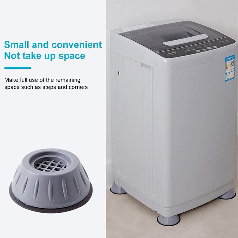 Ma Fra 4 Pcs Washing Machine Support,Washing Machine Stabilizer Mat Anti-Vibration Leg Stopper Foot Pad Feet Pads Shock and Noise Cancelling
