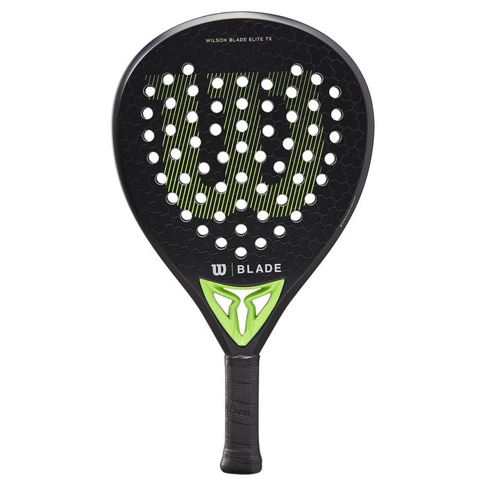 Wilson Blade Elite Tx V2 Padel Racket, Lightweight, Carbon/Fiberglass Surface, EVA Core, Medium Balance, One Size, 361 g / 410 g, Indoor Use