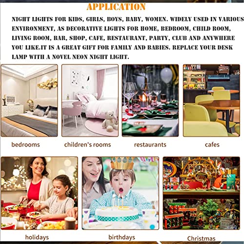 IS MUHE Creative DIY LED Children's Night Light Writing Board - USB Message Board With Pen - Gift for Holiday Party, Birthday Decoration (Calendar Light)