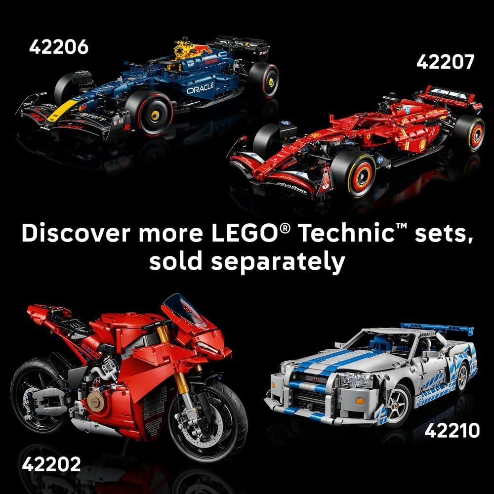 Technic 1966 Ford GT40 MKII Race Car - Collectible Model Kit for Adults - Engineering Set w/a V8 Engine, Cool Details & Livery - Gift for Motorsport Fans - 42223 – image 7