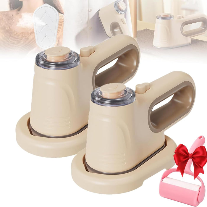 2025 Vacuum Steamer for Clothes, Portable Wrinkle Remover for Clothes, 1000W Portable Handheld Clothes Steamer with 50ml Tank Delivers, Rapid Heating - Instant Wrinkle Removing, Home & Travel (2 PCS)