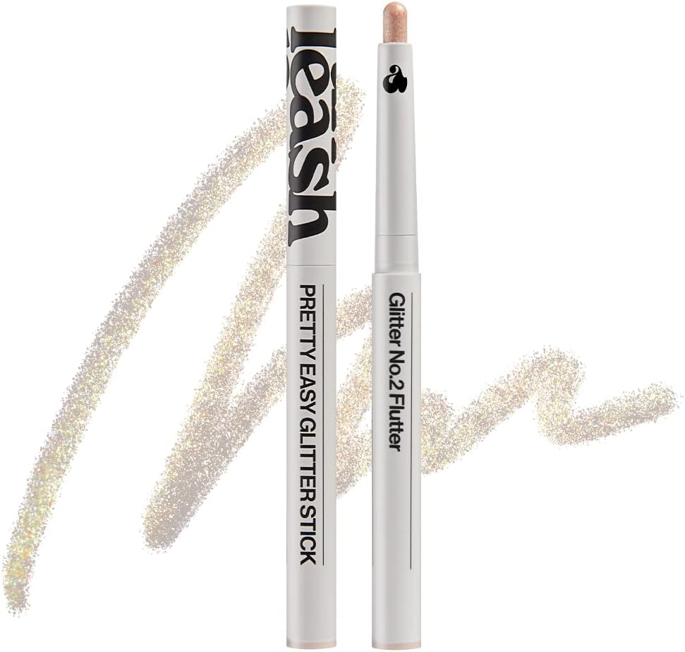 Pretty Easy Glitter Stick cream eyeshadow pencil crayon smudge-proof long lastingshimmer pearleasy use glitterveganmultijust 3 secondseye shadow (N2 Flutter)