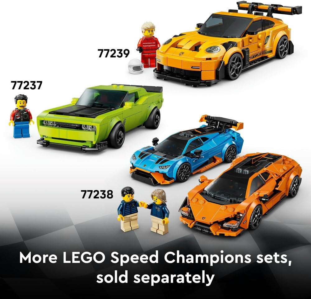 Speed Champions Bugatti Centodieci Hyper Sports Car Toy - Car Model Kit with a Driver Minifigure - Birthday Gift for 9+ Year Old Boys - 77240 – image 7