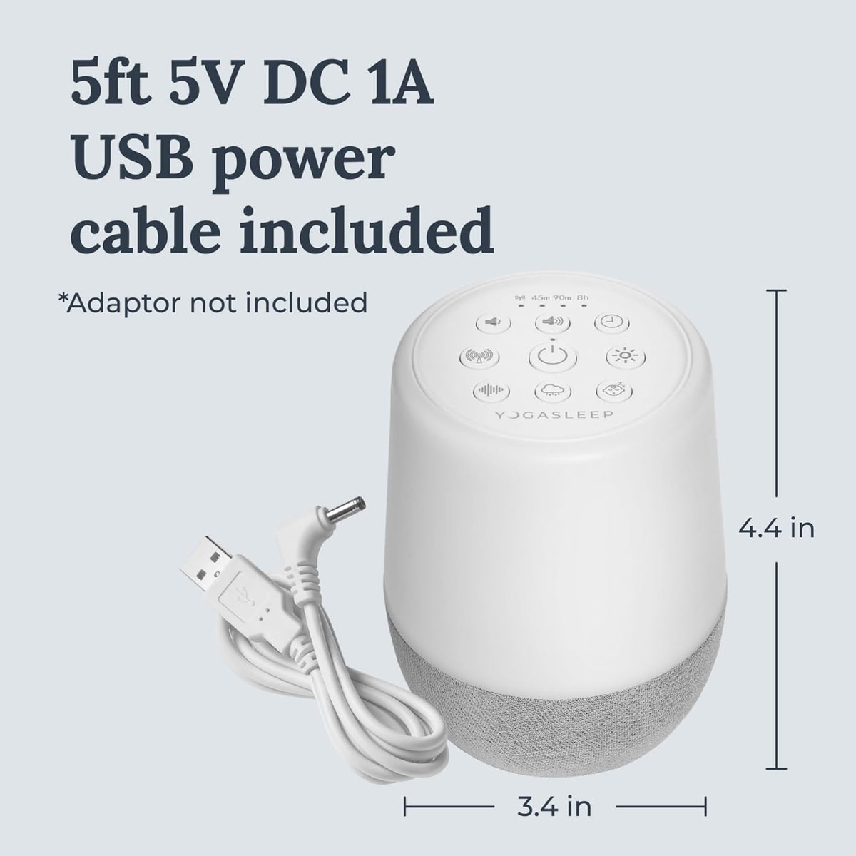 Marpac Yogasleep Duet White Noise Machine with Night Light & Wireless Speaker Sound Machine for Travel, Office Privacy, Sleep Therapy for Adults & Baby – image 8