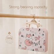 JULAN 20 pcs Wooden Kids Hangers,9inch Baby Nursery Closet Hangers,Cute Non Slip Wood Baby Toddler Hangers,Children Wood Coat Hanger for Baby Toddler Kids Clothes & Pants