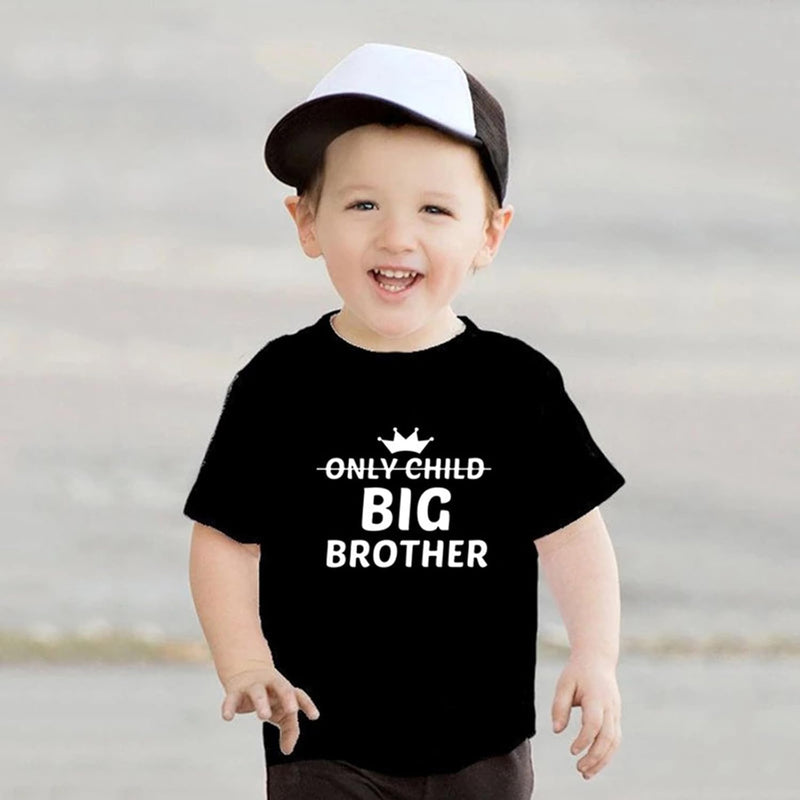 Kids Boys Big Brother T Shirts Tops Toddler Baby Tees Outfit Summer Short Sleeve Clothes Older Brother Announcement Gift