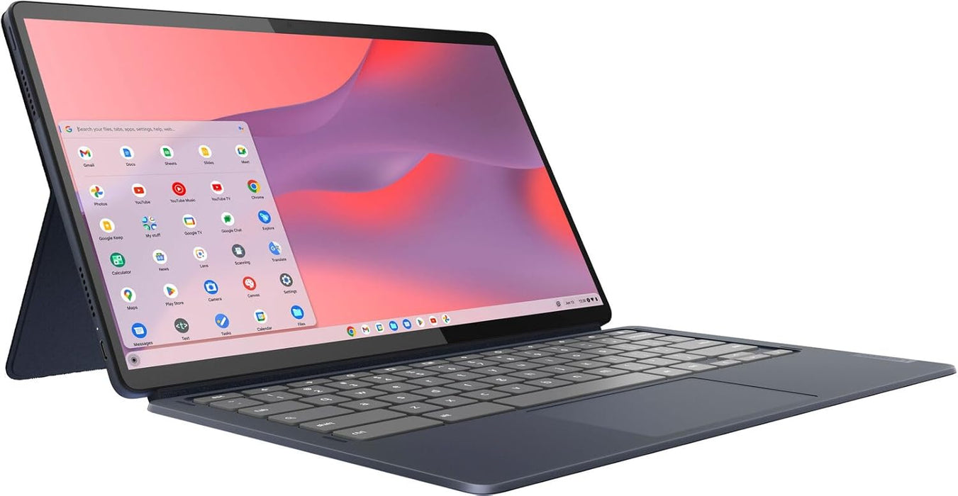 Lenovo - Chromebook Duet 5-13.3" OLED Touch Screen Tablet - 8GB Memory - 128GB SSD - with Keyboard - Abyss Blue