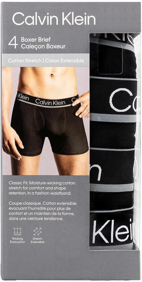 Calvin Klein Mens Cotton Stretch Boxer Briefs
