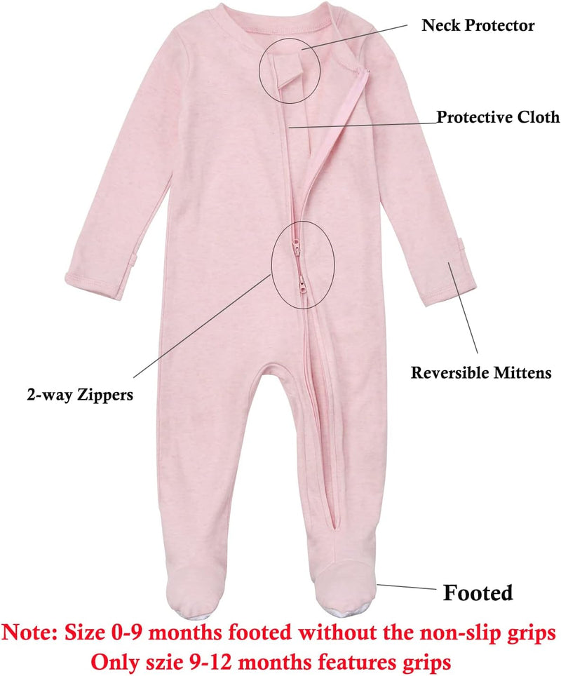 Aablexema Unisex Baby Baby Footie Pjs baby footie pjs
