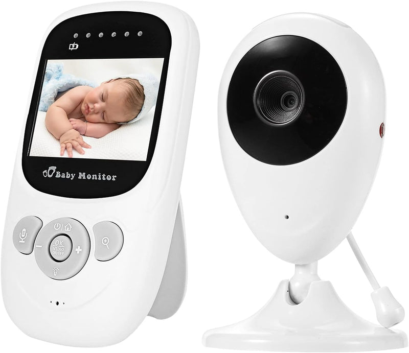 Irfora Seeyo 2.4G Wireless Baby Monitor Digital Camera Video Monitor with 2.4 Inch LCD Screen Night Light Built-in Microphone Speaker Supports Two-Way Talk/Lullabies Playing/Room Temperature Detection