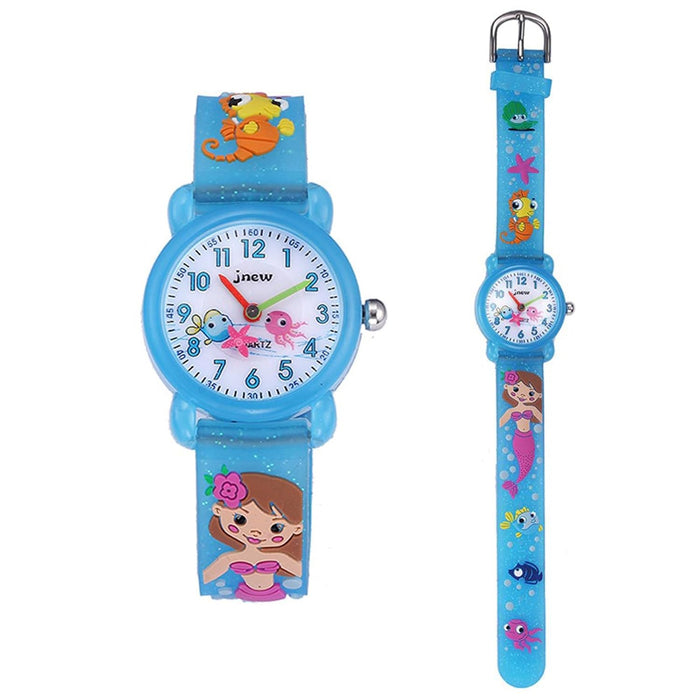 Kids Watchs for Girls Cute Cartoon Wrist Watch Gift Sport Girls Watch Outdoor Pink Watch Ideal Gift for Toddlers Children Learning Time