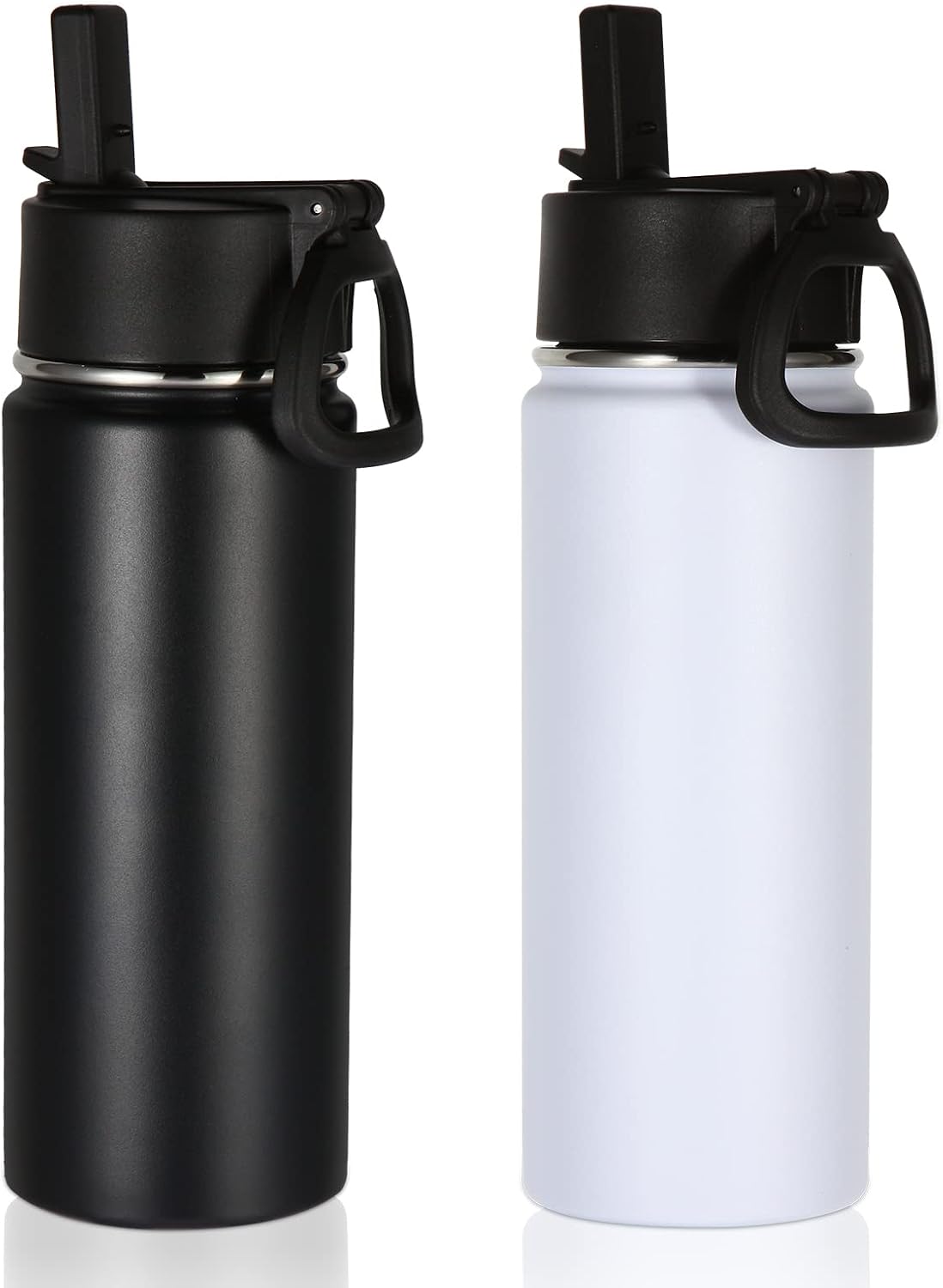 530ml 18oz Kids Insulated Water Bottle, Stainless Steel Water Bottles with Straw Lid, Wide Mouth Double Wall Vacuum Sports Travel Flask for Cold Drink (Red,1 Pack) โ image 14