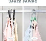 ManGotree 10 Pack (28cm) Pink Color Baby Velvet Hangers, Infant and Toddler Hangers, No-Slip Children Hangers, Ultra-Slim Space Saving Kids Hangers, Sturdy &urable Clothes Hangers.