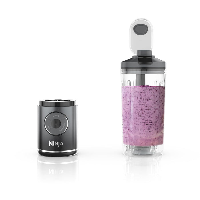 Ninja Blast Max, Portable Blender + Twist & Go, Personal Blender, Ninja Blender, Smoothie, Blend, Ice Crush, 3 Programs, Cordless, 22 oz removable Vessel, Dishwasher Safe, Leakproof, Grey, BC251GY