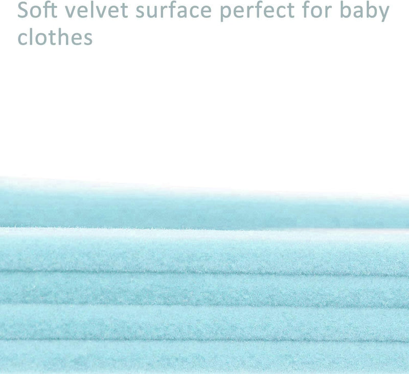 ManGotree Baby Velvet Hangers, Infant and Toddler Hangers, Non-Slip Children Hangers, Ultra-Slim Space Saving Kids Hangers, Sturdy Clothes Hangers 15 Pack (White)