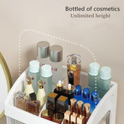 HAWAII Modren Luxury Cosmetic Organizer, 5 Layers Large Capacity with 4 Drawers, Multipurpose Orgnizer for Vanity, Desk, Bathroom