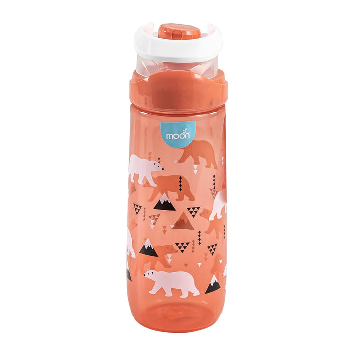 The Moon Brand Kids Water Bottle Portable 735ml for Indoor & Outdoor Activities: TravelPicnicsHikingschoolsports Spill ProofBreak ResistantBPA Free Dishwasher Safe, OdorFree ??Red