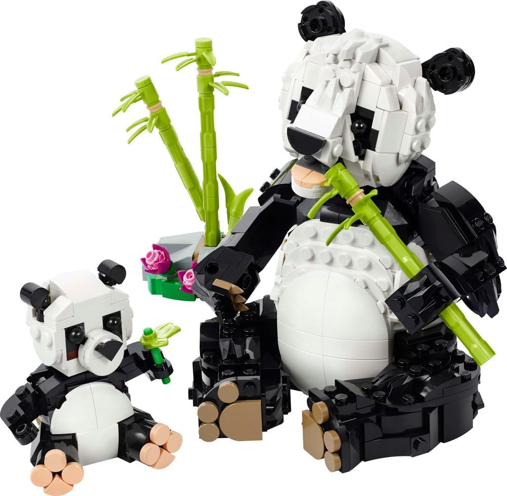 Creator 3in1 Wild Animals: Panda Family 31165 Panda Family Transforms into Penguins or Orca, Animal Toys, Gift for 8+ Year Old Boys & Girls, 626 Pieces – image 7