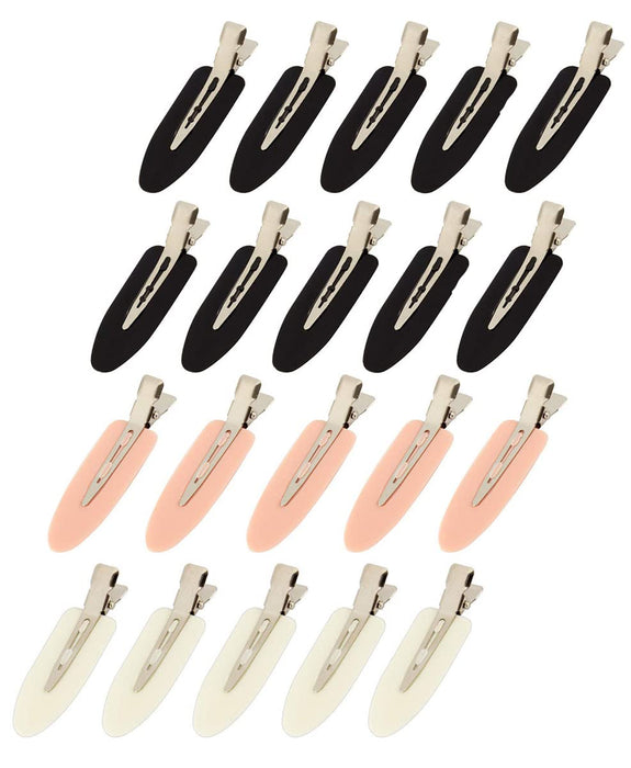 ECVV 20pcs No Bend Flat Hair Clips for Styling, Sleeping and Makeup - No Crease Hair Accessories