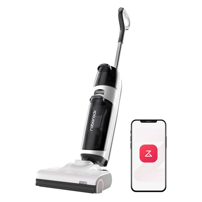Roborock Flexi Lite Wet Dry Vacuum Cleaner Cordless, Lightweight Vacuum Mop with 17000 Pa Suction,180° FlatReach Design, Self-Cleaning and Hot Air Dry Floor Cleaner for Mopping Hard Floors