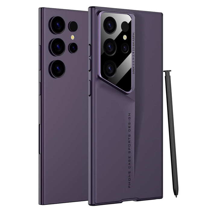 FENDOUNIU for Samsung Galaxy S23 Ultra Phone Case, Shockproof Ultra-thin Phone Case 360? Full Body Protective Cover, Hard Skin-friendly Texture Anti-fingerprint, Full Camera Protection (Purple)