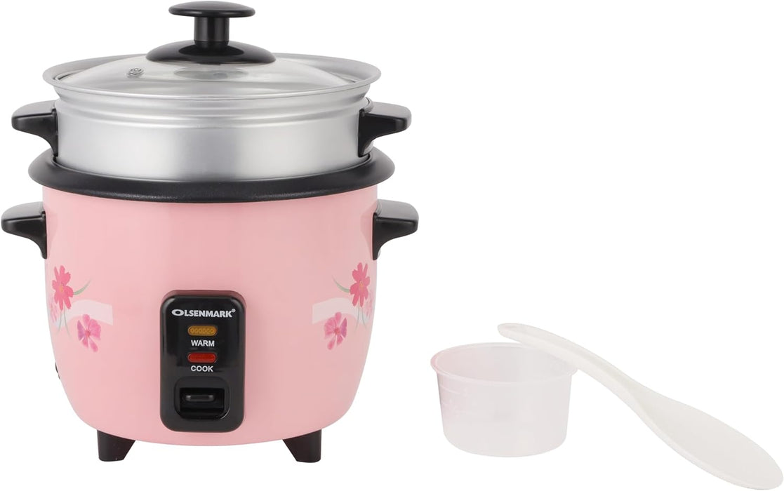 Olsenmark Rice Cooker, 0.6L | 3 In 1