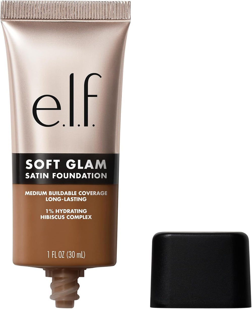 e.l.f. Soft Glam Foundation, Medium Coverage, Long-Lasting & Buildable Foundation For A Smooth, Satin Finish, Vegan & Cruelty-Free, 32 Medium Neutral