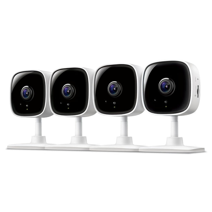 Tapo by TP-Link 1080P Indoor Security Camera for Baby Monitor, Pet Camera w/Motion Detection, 2-Way Audio Siren, Night Vision, Cloud & SD Card Storage, Works w/Alexa & Google Home, C100(4-Pack)