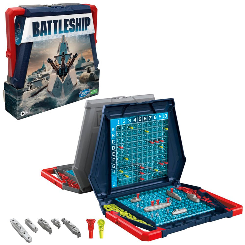 Hasbro Gaming - Battleship Classic Board Game, Strategy Board Game For Famalies & Kids Ages 7 and Up, Fun Board Game For 2 Players