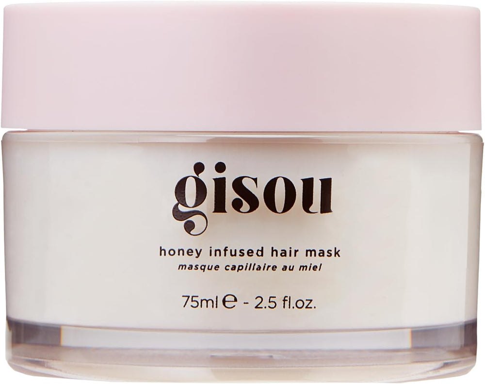 Gisou Honey Infused Hair Mask Travel Size to Hydrate and Repair for Softer, Stronger, More Manageable Hair, Mini TSA-Approved Mask (2.5 fl oz)
