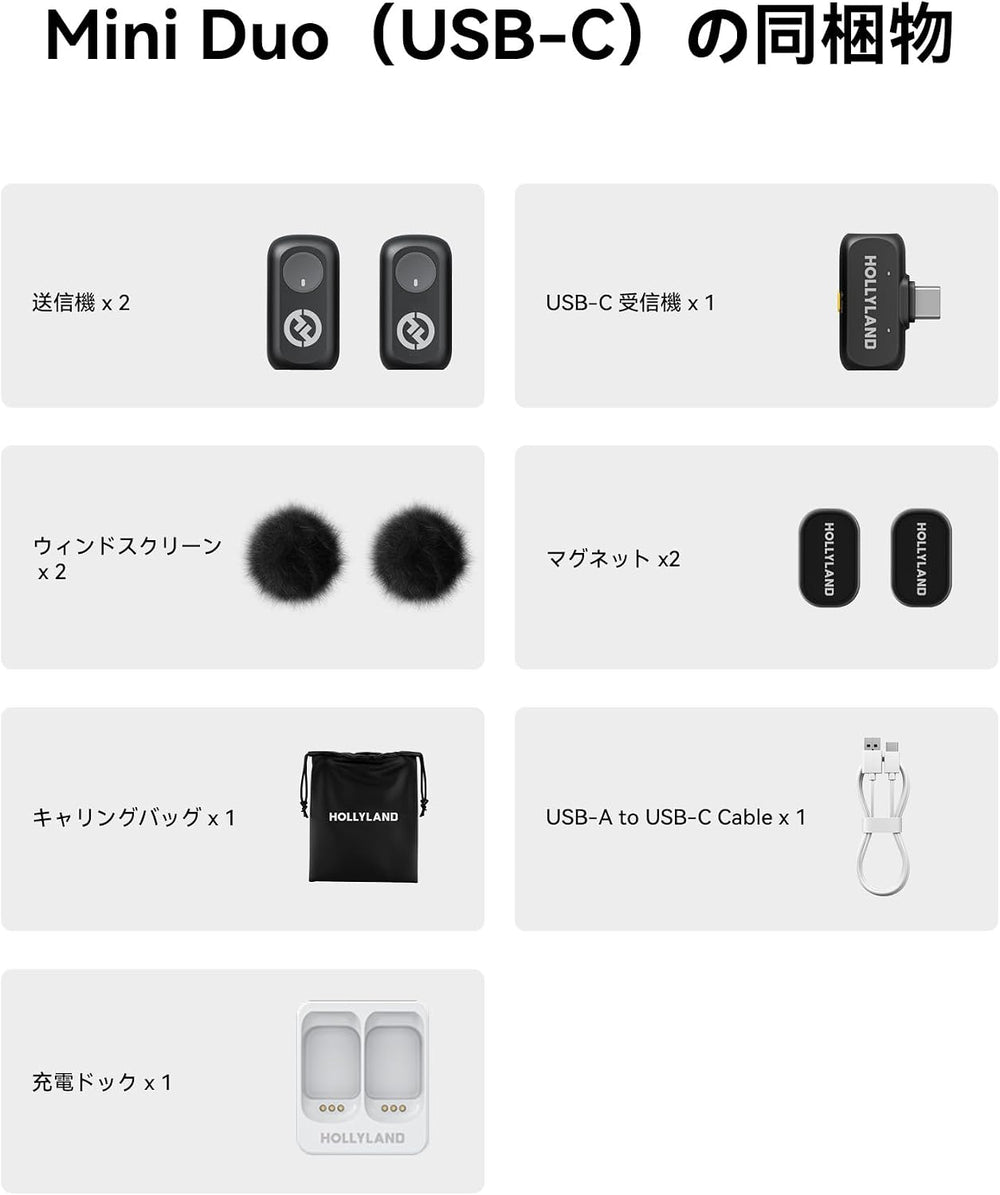 Hollyland LARK A1 Combo, Wireless Microphone - Pin Microphone for iPhone & Android, Magnetic Mini Microphone 360 Sound Collection, Instant Connection, 3 Levels of Noise Reduction, EQ & Reverb