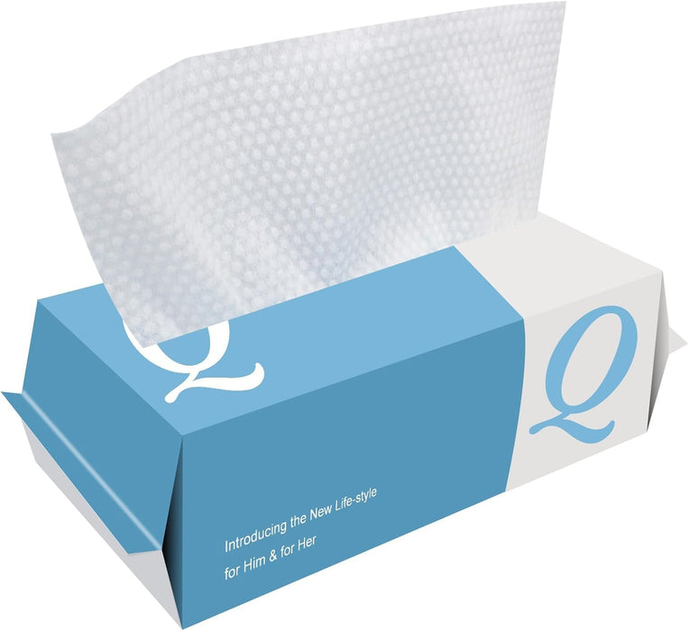 KASTWAVE Face Clean Towels, 100 Count Disposable Soft & Thick Facial Tissue, Biodegradable Dry Wipes for Sensitive Skin, Lint Free Dual Texture Face Towelettes for Cleansing, Skincare, Makeup Remover