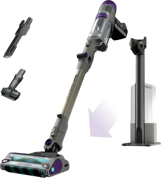 Shark PowerDetect Clean & Empty Cordless Pet Vacuum Cleaner, 70 Minutes Run-Time, Mocha Grey/Brass, IP3251MET