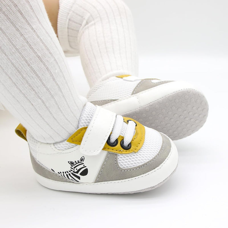 Baby Shoes Boys Sneakers Infant Slip On First Walking Shoes Toddler Crib Shoe Non-Slip Lightweight Shoes