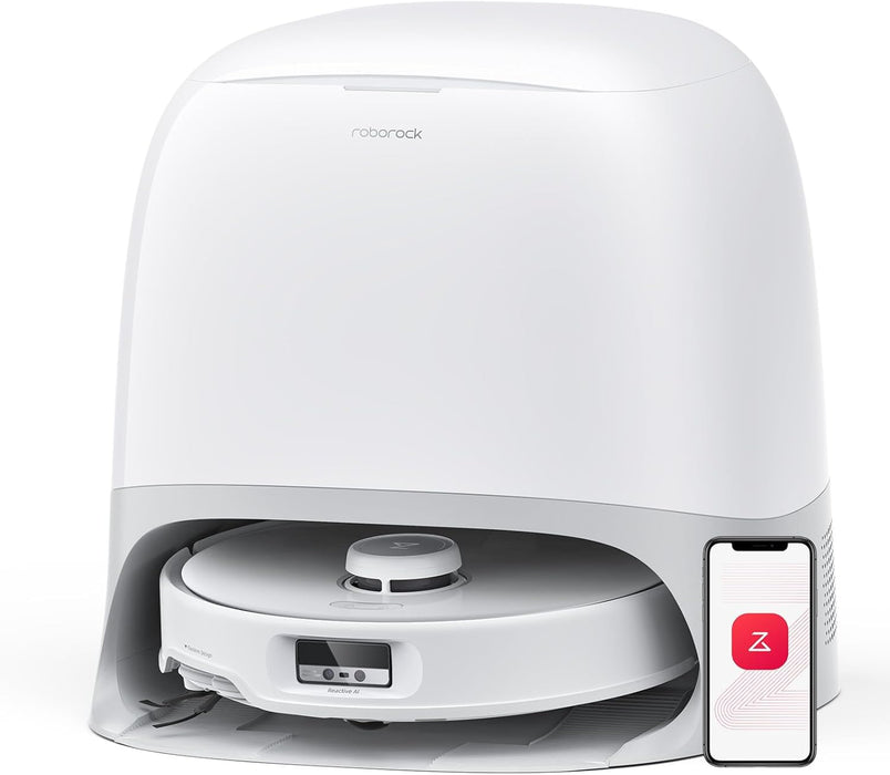 roborock Qrevo Curv Robot Vacuum and Mop, 18,500Pa Suction, Zero-Tangling, DuoDivide Main Brush, FlexiArm Arc Side Brush, FlexiArm Mop, AdaptiLift Chassis, Auto Mop Washing & Drying, Self-Emptying