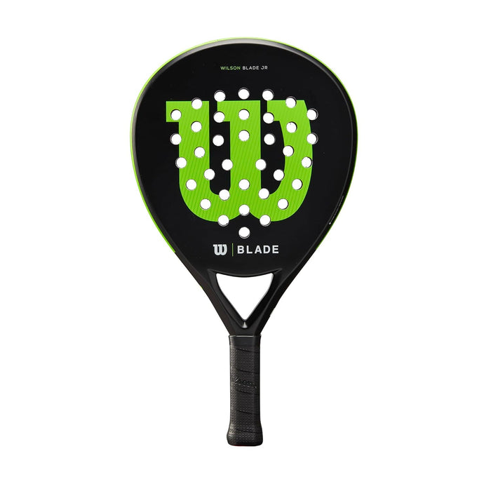 Wilson Padel Racket Blade Junior v2, Fibreglass, 300 g, Head Size: 439 cm?, Black/Neon Green