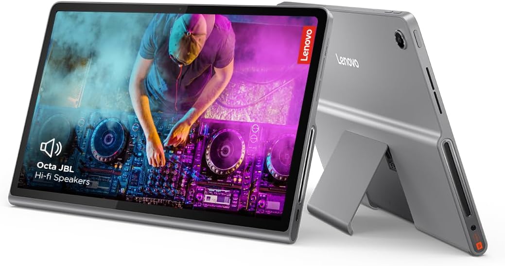 Lenovo Tab Plus with Octa JBL Hi-Fi Speakers| 8 GB RAM, 128 GB ROM| 11.5 Inch, 2K, 90 Hz Refresh| Wi-Fi Tablet| Android 14| 45 W Fast Charger| Built-in Kickstand| Color: Luna Grey
