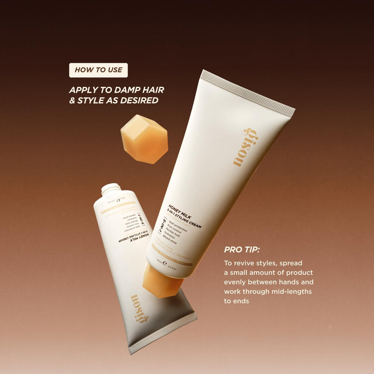 Gisou Honey Milk 5-in-1 Styling Cream 150ml – image 7