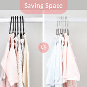 ManGotree 10 Pack (28cm) Pink Color Baby Velvet Hangers, Infant and Toddler Hangers, No-Slip Children Hangers, Ultra-Slim Space Saving Kids Hangers, Sturdy &urable Clothes Hangers.