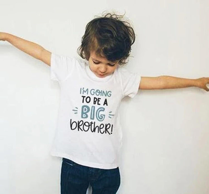 I’m Going to be a Big Brother T Shirts Announcement Tees for Kids Toddler Baby Boy Promoted Tops Clothes Gift