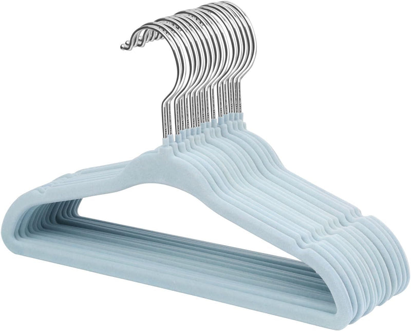 ManGotree Baby Velvet Hangers,Infant and Toddler Hangers,No-Slip Children Hangers, Ultra-Slim Space Saving Kids Hangers, Sturdy&Durable Clothes Hangers 15 Pack (Pink)