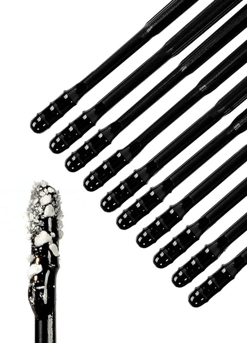 ECVV 2Pack(20Pcs/Pack) Black Disposable Adhesive Ear Clean Stick Spiral Tips Ear Wax Removal Tool Ear Care Portable Earpick Limpiador for Adults and Kids
